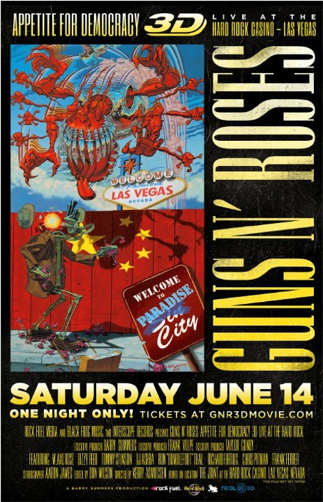 Guns N' Roses Appetite for Democracy 3D Live at Hard Rock Las Vegas (2014) постер