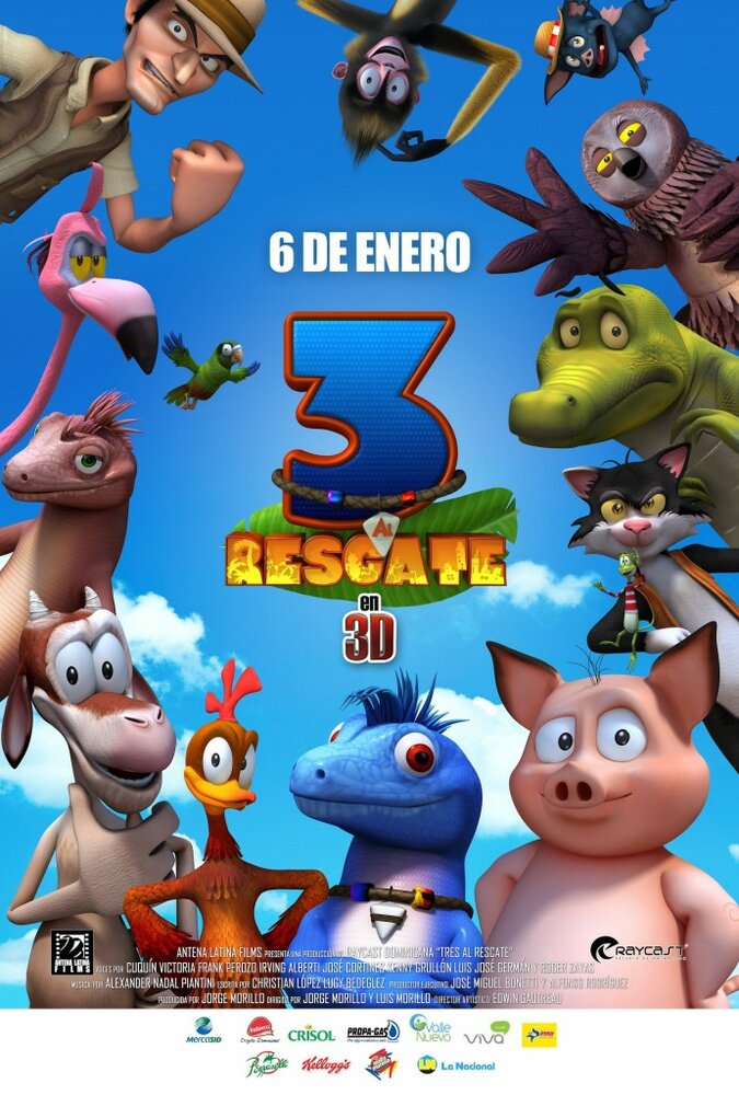 3 al Rescate (2011) постер