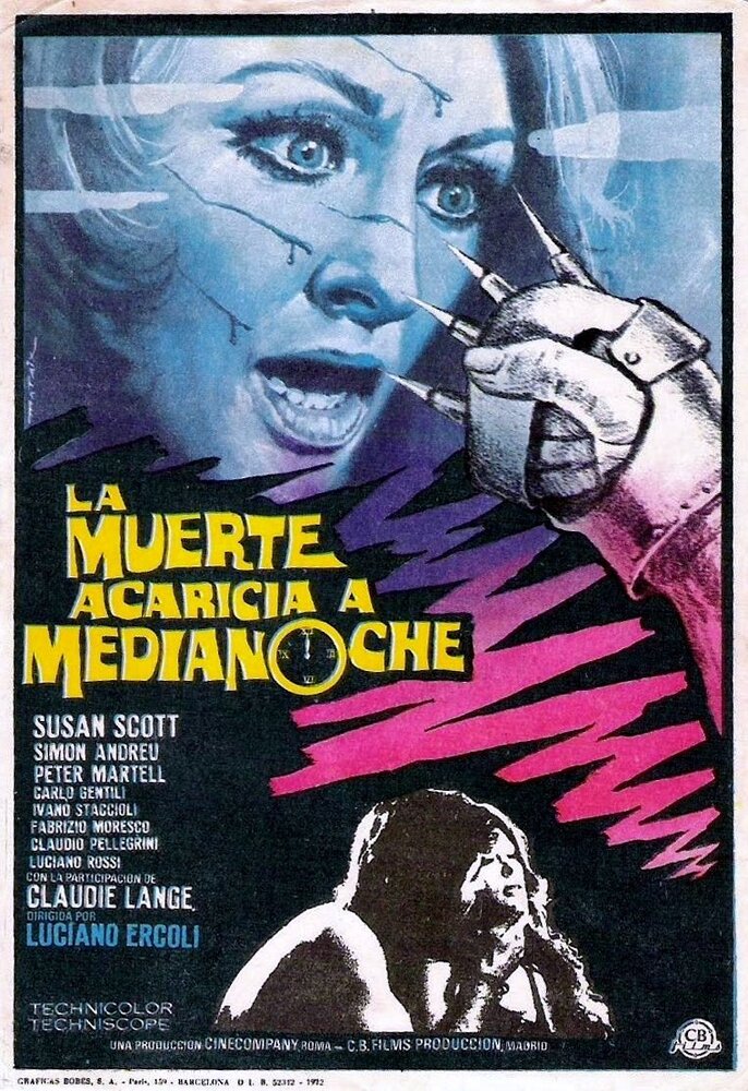 Смерть приходит в полночь (1972) постер