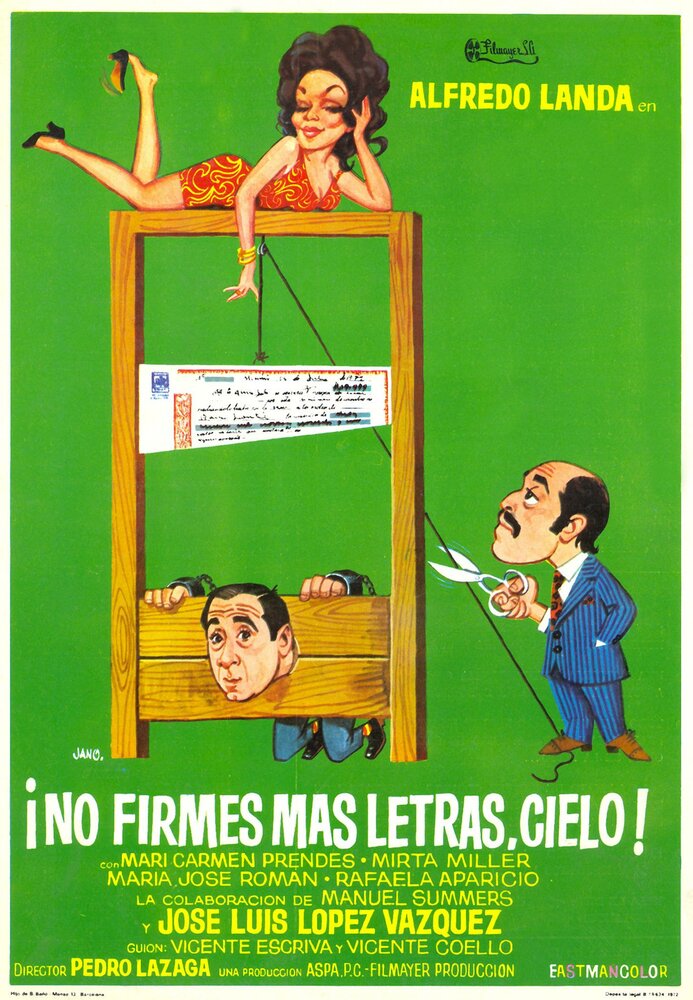 Больше ничего не подписывай, ради бога! (1972) постер