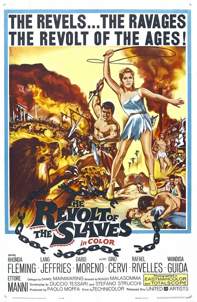 Восстание рабов (1960) постер